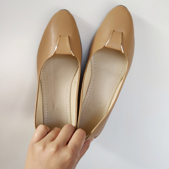 Shoes - Wedge pumps in nude EUR 40